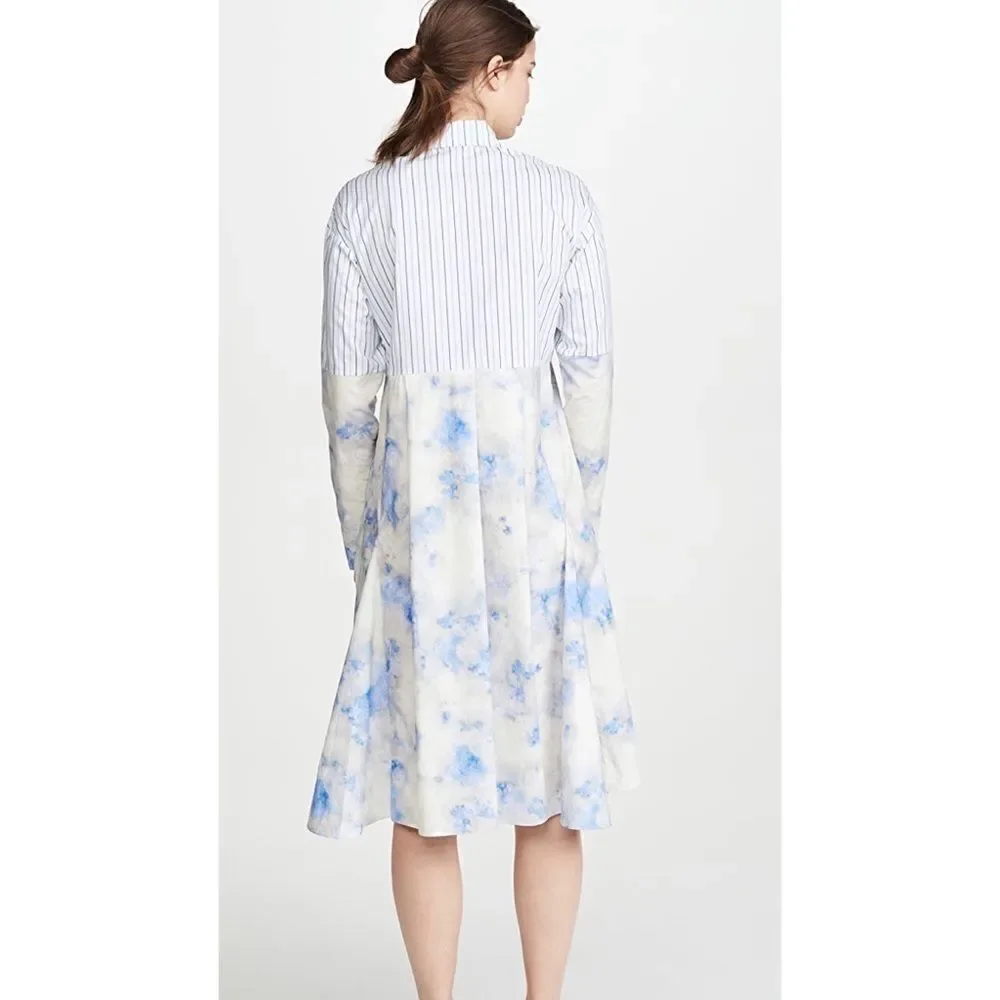 Baum Und Pferdgarten Adelma Top Striped Shirt Dress Blue Size 36